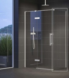 RAVAK - Cool Sprchová stěna 80x195 cm, matná bílá/čiré sklo (X9VV40E00Z1)