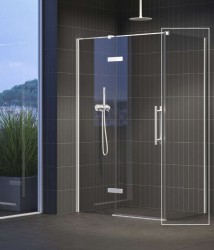 RAVAK - Cool Sprchová stěna 90x195 cm, matná bílá/čiré sklo (X9VV70E00Z1)