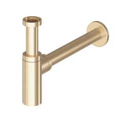 RAVAK - Designový sifon, kartáčované zlato (X03052)