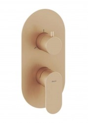 RAVAK - Eleganta Baterie pod omítku, pro 3 spotřebiče, kartáčované růžové zlato (X070371)