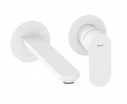 RAVAK - Eleganta Umyvadlová baterie pod omítku, 2-otvorová instalace, matná bílá (X070255)