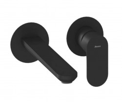 RAVAK - Eleganta Umyvadlová baterie pod omítku, 2-otvorová instalace, matná černá (X070292)