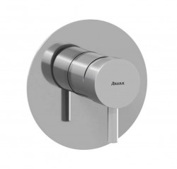 RAVAK - Espirit Baterie pod omítku, pro 1 spotřebič, s tělesem, chrom (X070205)