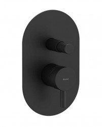 RAVAK - Espirit Baterie pod omítku, pro 2 spotřebiče, s tělesem, matná černá (X070284)