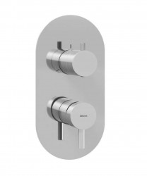 RAVAK - Espirit Baterie pod omítku, pro 3 spotřebiče, chrom (X070203)