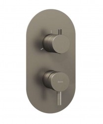 RAVAK - Espirit Baterie pod omítku, pro 3 spotřebiče, kartáčovaný grafit (X070320)