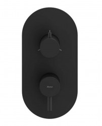 RAVAK - Espirit Baterie pod omítku, pro 3 spotřebiče, matná černá (X070283)