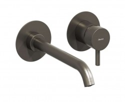 RAVAK - Espirit Umyvadlová baterie pod omítku, 2-otvorová instalace, kartáčovaný grafit (X070315)