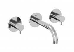 RAVAK - Espirit Umyvadlová baterie pod omítku, 3-otvorová instalace, s tělesem, chrom (X070196)