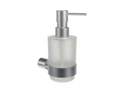 RAVAK - Fold Dávkovač mýdla s držákem, sklo/kartáčovaná nerez (X07P1345)