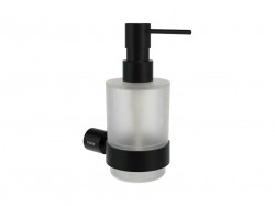 RAVAK - Fold Dávkovač mýdla s držákem, sklo/matná černá (X07P1356)
