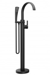 RAVAK - Freedom Vanová baterie do podlahy, černá (X070435)