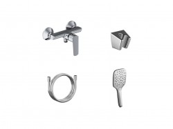 RAVAK - Life Sprchová baterie s příslušenstvím, chrom (X07S111)