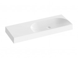 RAVAK - Lite Umyvadlo 120x45 cm, bez přepadu, bez otvoru pro baterii, bílá (XJXL1312000)