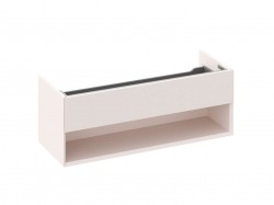 RAVAK - Lite Umyvadlová skříňka 120x45x43 cm, 1 zásuvka, Alabaster Pink (X000001872)