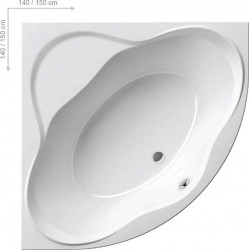 RAVAK - NewDay Rohová vana 140x140 cm, bílá (C651000000)