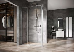 RAVAK - Nexty Pevná boční stěna 100 cm, chrom/čiré sklo (90OA0C00Z1)