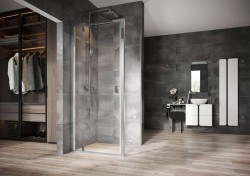 RAVAK - Nexty Sprchové dveře pivotové 80 cm, chrom/čiré sklo (03O40C00Z1)