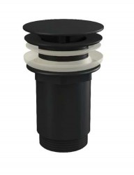 RAVAK - Odtokové systémy Neuzavíratelná výpusť, matná černá (X01762)