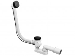 RAVAK - Odtokové systémy Vanová odtoková a přepadová souprava, délka 800 mm, černá (X01846)