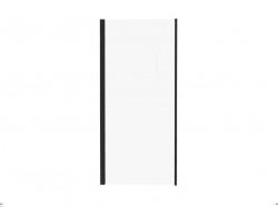 RAVAK - Pivot Sprchová stěna PPS-100, 97-100 cm, černá/čiré sklo (90GA0300Z1)