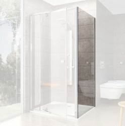 RAVAK - Pivot Sprchová stěna PPS-80, 77-80 cm, lesklý hliník/čiré sklo (90G40C00Z1)
