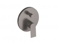 RAVAK - Plan Baterie pod omítku, pro 2 spotřebiče, kartáčovaný grafit (X070656)