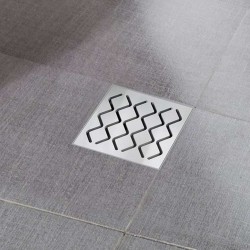 RAVAK - Plastová podlahová vpusť s nerezovou mřížkou SN501, 11 cm (X01435)
