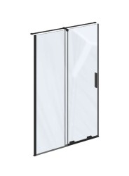 RAVAK - Roll Sprchové dveře, 108-110 cm, černá/čiré sklo (X08VD0300Z1)