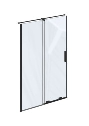 RAVAK - Roll Sprchové dveře, 118-120 cm, černá/čiré sklo (X08VG0300Z1)
