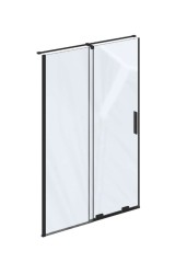 RAVAK - Roll Sprchové dveře, 138-140 cm, černá/čiré sklo (X08VM0300Z1)