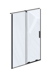 RAVAK - Roll Sprchové dveře, 98-100 cm, černá/čiré sklo (X08VA0300Z1)