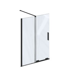 RAVAK - Roll Vanová zástěna 100x150 cm, černá/čiré sklo (X786A0300Z1)