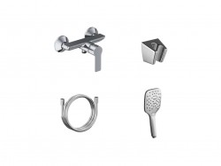 RAVAK - Solar Sprchová baterie s příslušenstvím, chrom (X07S107)