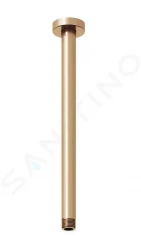 RAVAK - Sprchy Sprchové rameno stropní, 30 cm, kartáčované růžové zlato (X07P713)