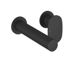 RAVAK - Spring Umyvadlová baterie pod omítku, 2-otvorová instalace, s tělesem, matná černá (X070546)