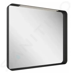 RAVAK - Strip Zrcadlo s LED osvětlením, 906x706 mm, černá (X000001572)