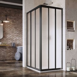 RAVAK - Supernova Sprchové dveře ASRV3-75, 72-74 cm, černá/sklo Grape (15V303R2ZG)