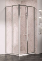RAVAK - Supernova Sprchové dveře SRV2-100 S, 97-99 cm, satin/čiré sklo (14VA0UO2Z1)