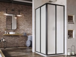 RAVAK - Supernova Sprchový kout 90x90 cm, černá/Pearl (14V703O211S)