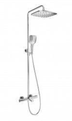 RAVAK - Termo Sprchový set s vanovým termostatem, 25 cm, 3 proudy, chrom (X070163)