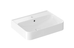 RAVAK - Umyvadlo 60x46 cm, s přepadem, otvor pro baterii, matná bílá (XJX01160005)
