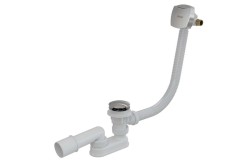 RAVAK - Vanová odtoková a přepadová souprava s napouštěním, ClickClack, délka 570 mm, chrom (X01440)