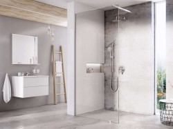 RAVAK - Walk-In Sprchová stěna Walk-In Wall Set 110, 110x200 cm, chrom/čiré sklo (GW9WD0C0SZ1)