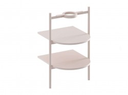 RAVAK - Yard Konstrukce s policemi pod umyvadlo, Alabaster Pink (D80000G004)