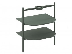 RAVAK - Yard Konstrukce s policemi pod umyvadlo, Grey Green (D800008005)