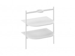 RAVAK - Yard Konstrukce s policemi pod umyvadlo, matná bílá (D80000E005)