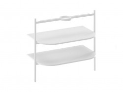 RAVAK - Yard Konstrukce s policemi pod umyvadlo, matná bílá (D80000E006)