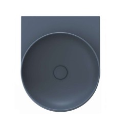 RAVAK - Yard Umyvadlo 41x50 cm, bez přepadu, bez otvoru pro baterii, Deepsea Blue (XJX07040000)