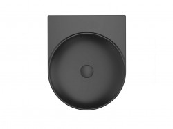 RAVAK - Yard Umyvadlo 41x50 cm, bez přepadu, bez otvoru pro baterii, matná černá (XJX0D040000)